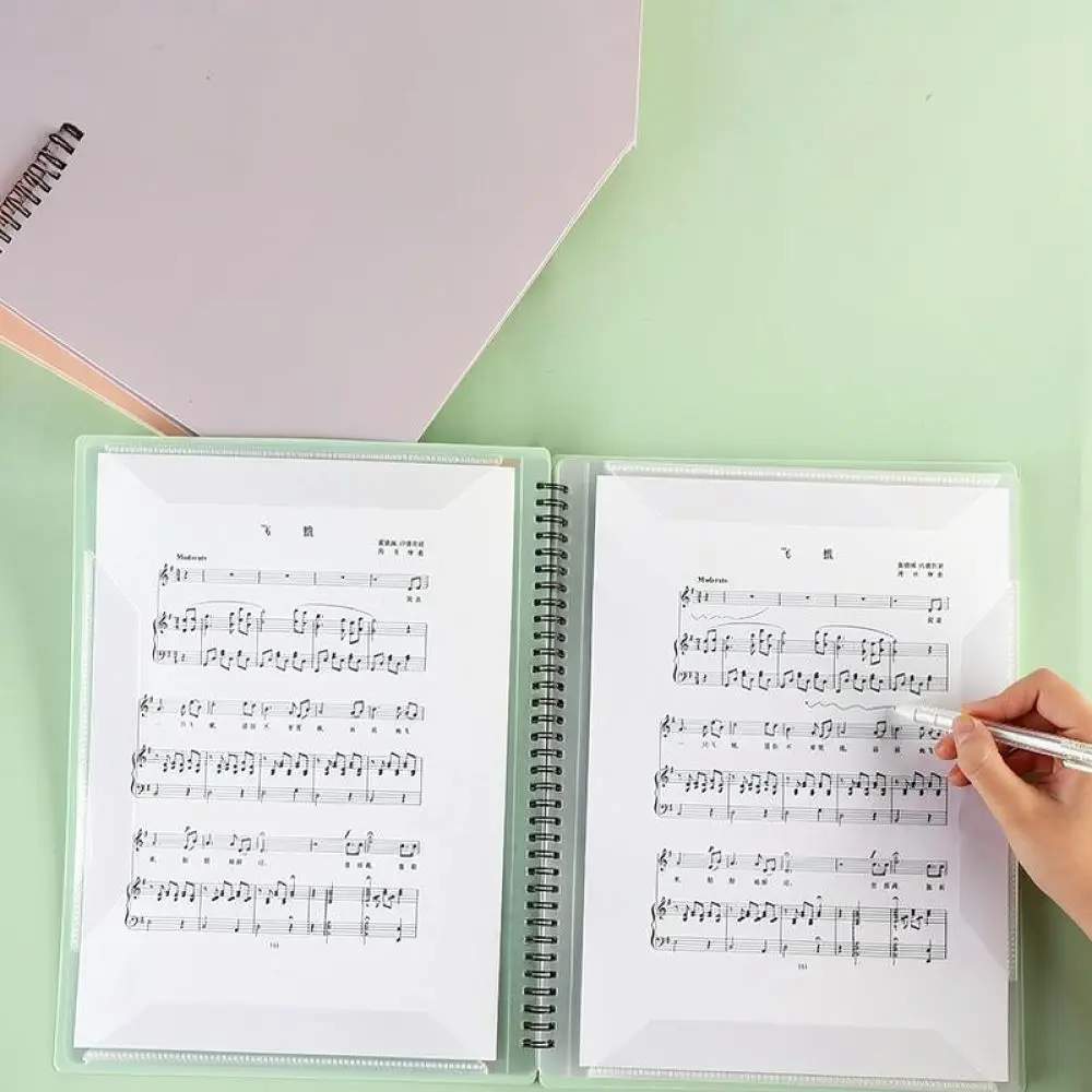 A4 Music Folder Sheet Holder Document File Display Book For Piano Violin Guitar Students Performance Practice Supplies