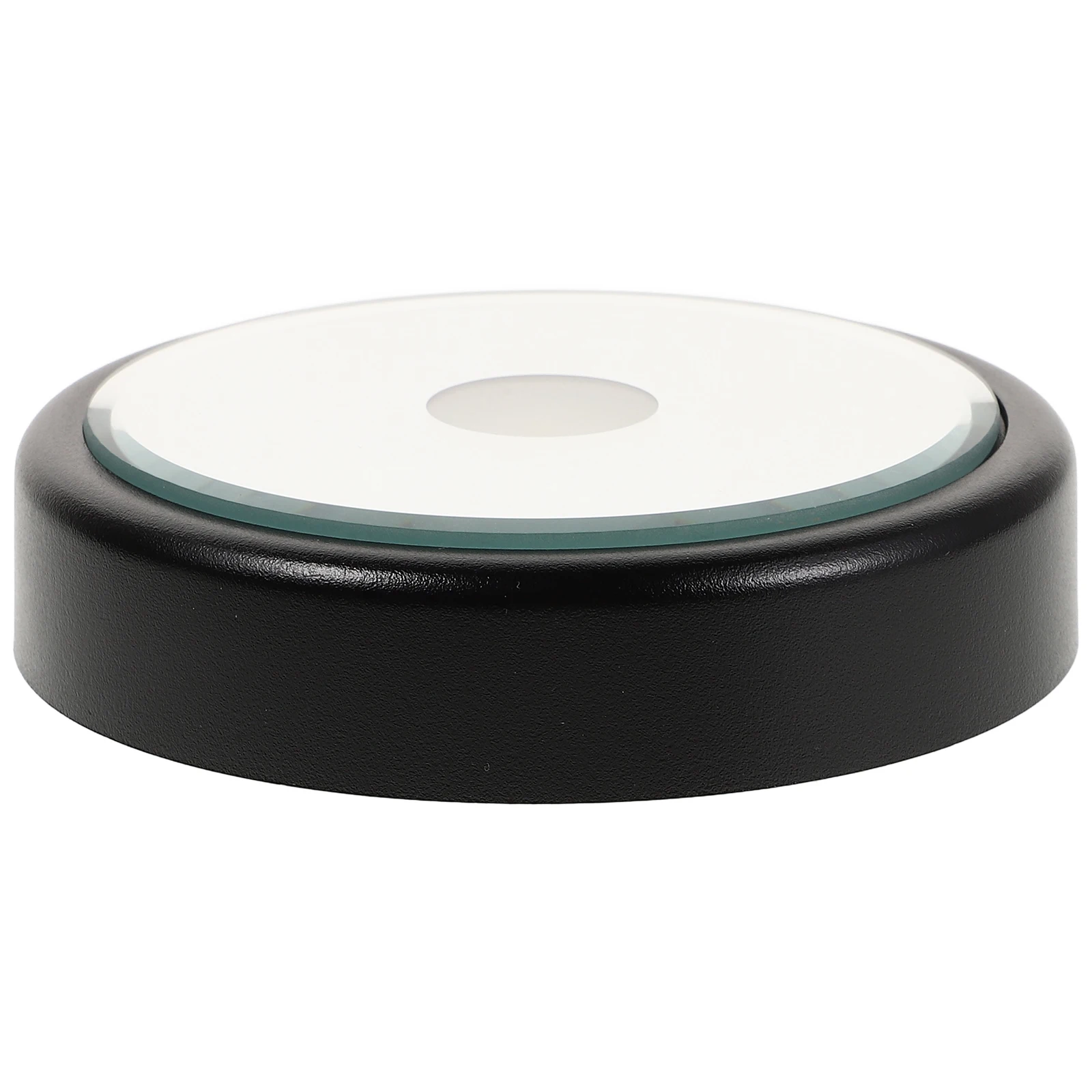 Alas Kristal Display LED Multi-Warna, Dudukan Pajangan Bercahaya untuk Figur Batu Kaca 3D, Berubah Warna