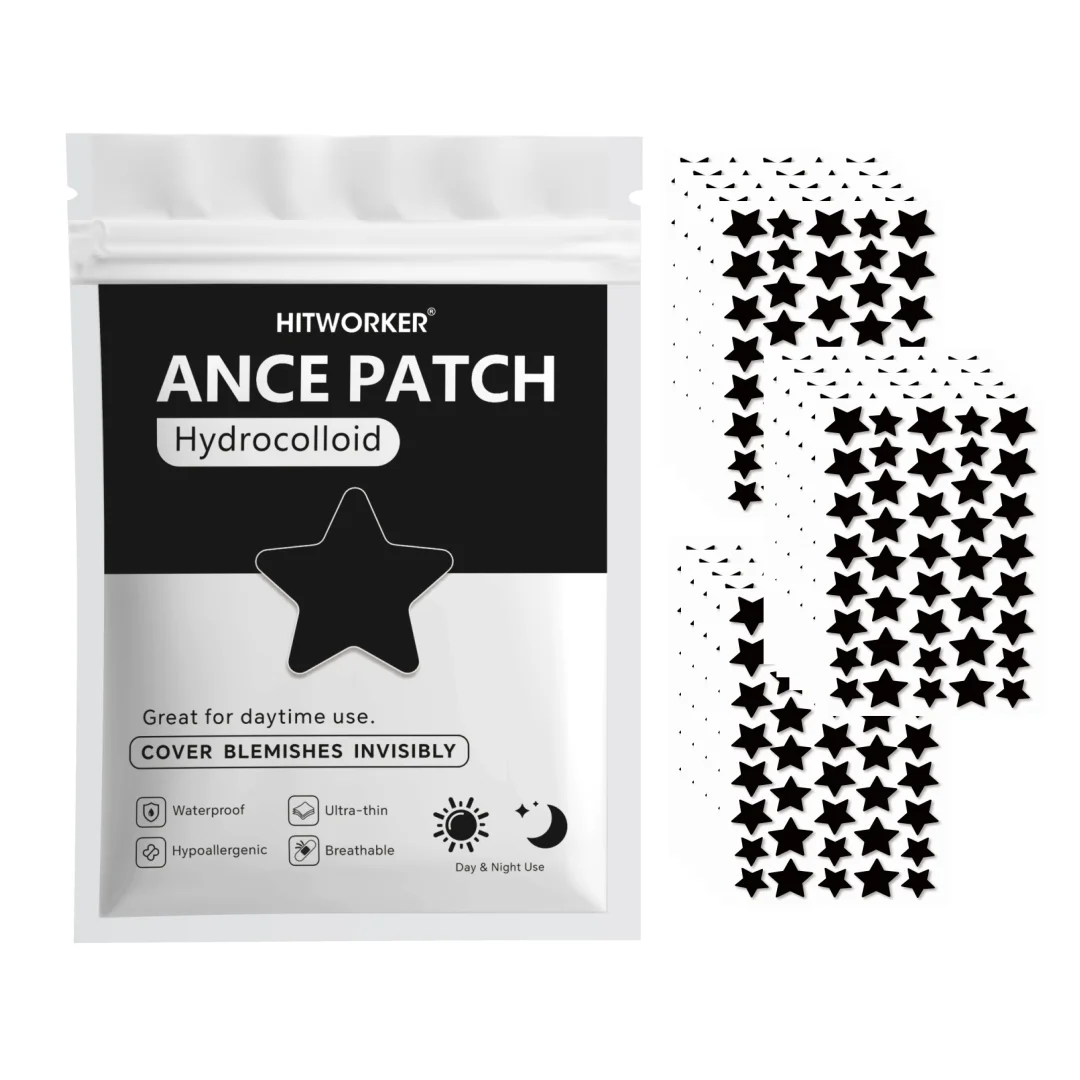 600/400/200pcs/box star shaped - containing tea tree oil acne patch, alcohol free, non irritating absorption of acne secretions