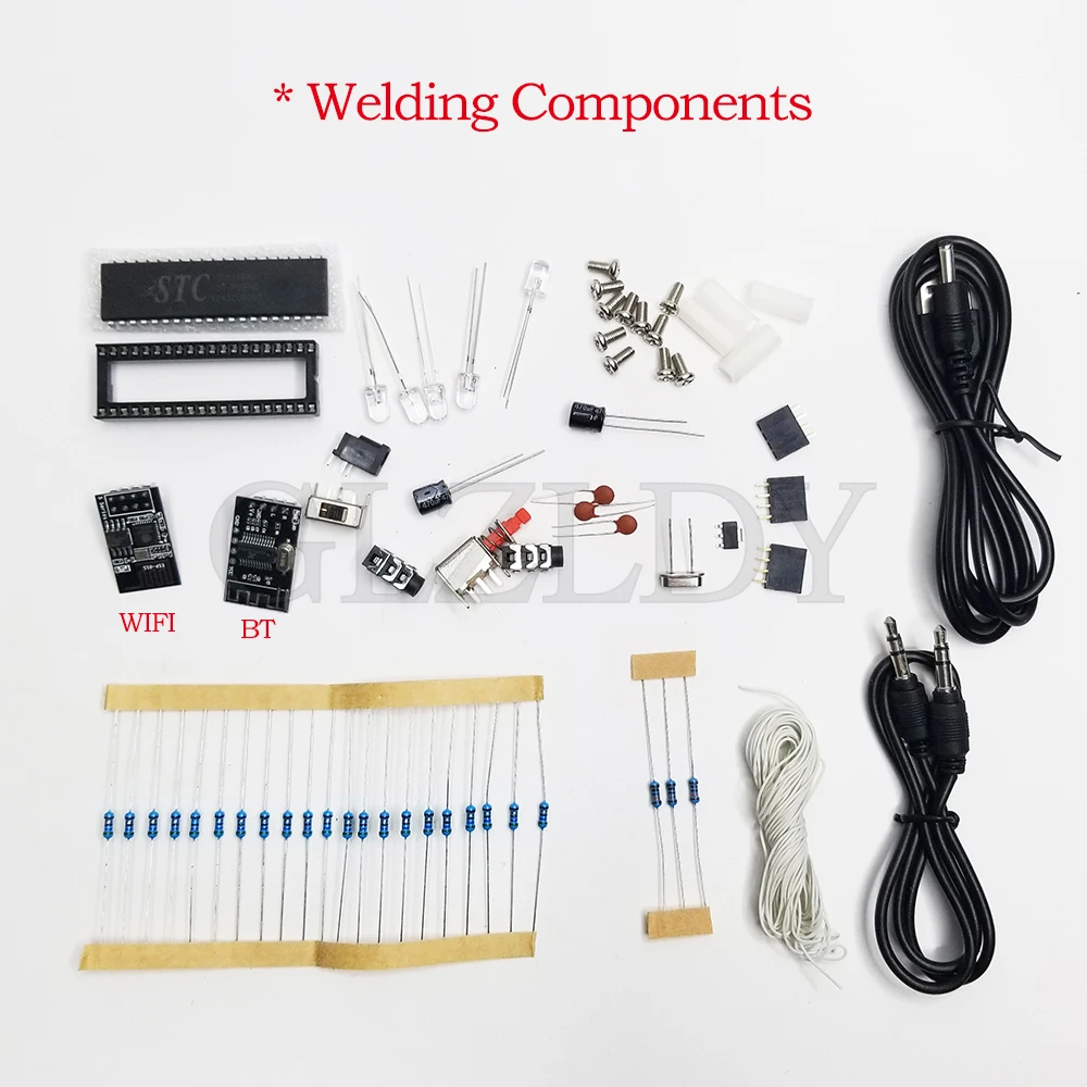 Versión APP Bluetooth WiFi Control colorido 16*16 LED Torre Canton Torre de Guangzhou LED cubo espectro de música KIT de soldadura DIY