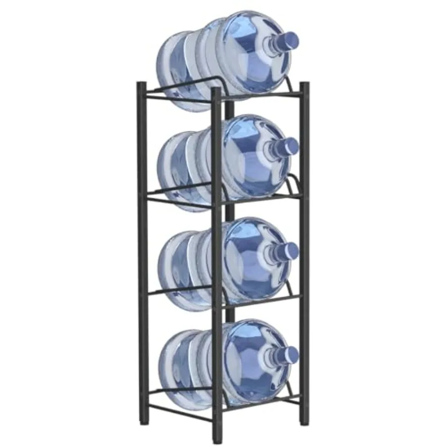 

5 Gallon Water Jug Holder, Detachable 4 Tier Water Bottle Holder, Heavy Duty Water Jug Rack with, Water Bottle Storage for Home