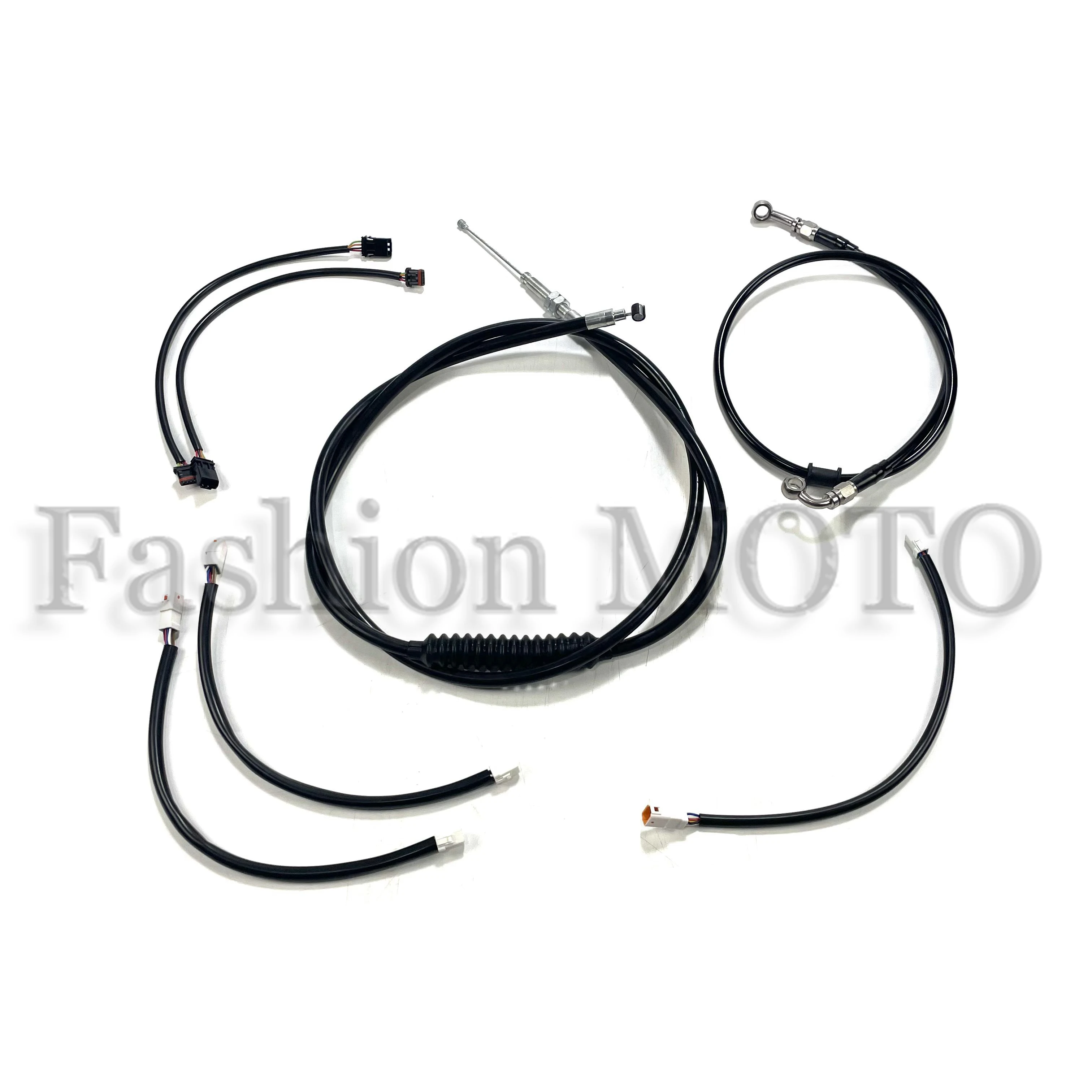 Motorcycle Accessorie Weaving Steel Wires Brake oil pipe cable Clutch Cable For harley Nightster 975 2021-2024