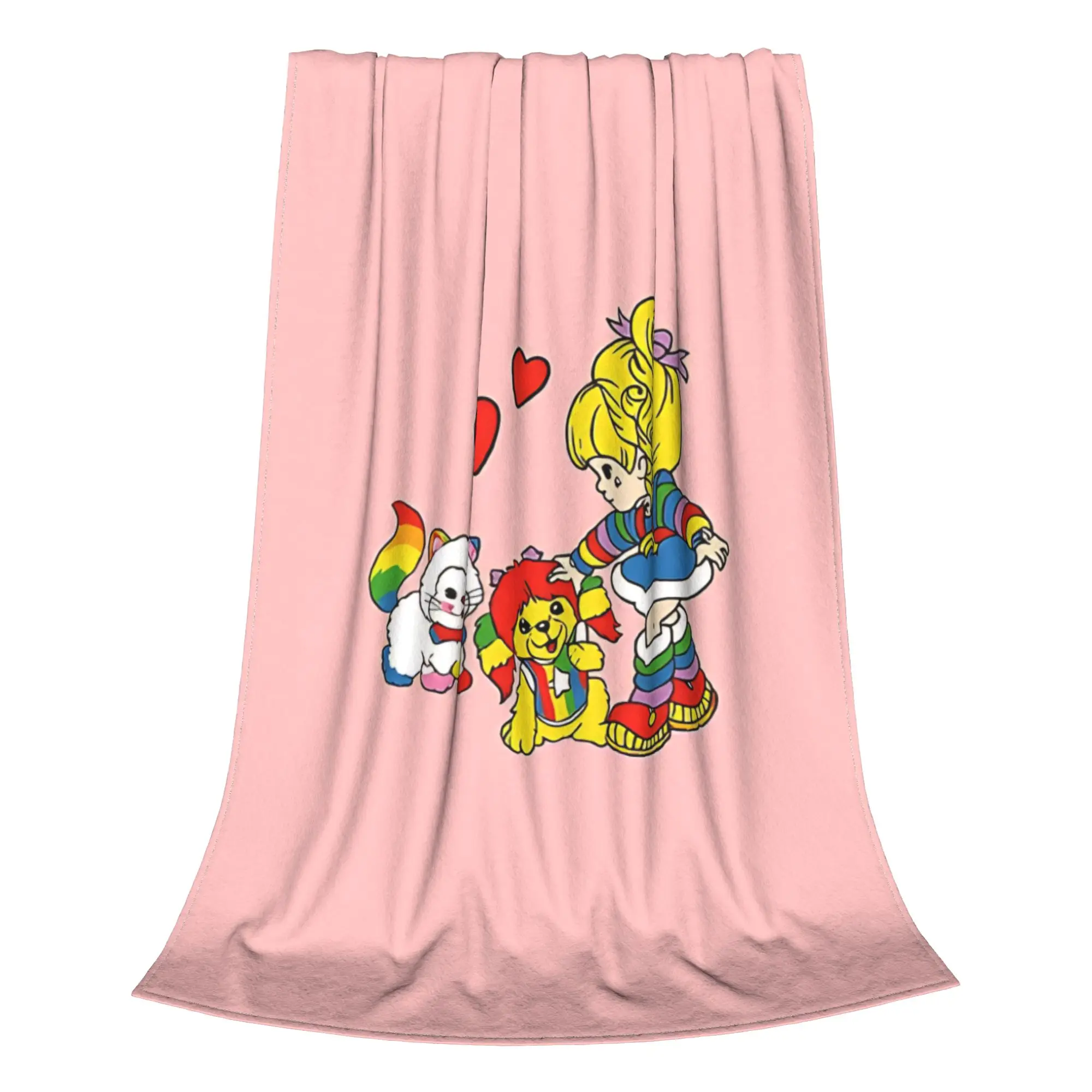 1PC Cloud Fantasy R-Rainbow Brite Home Room Decorations Winter Blankets For Adults Bedding Home Interior Sofa Knee