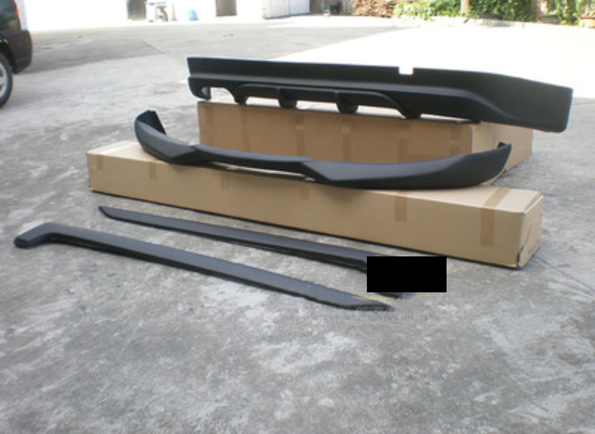 Resin Unpainted Front Rear Lip Side Skirt for BMW 3 Series E90 318i 320i 2009-2012 Shovel Spoiler Car Accessories