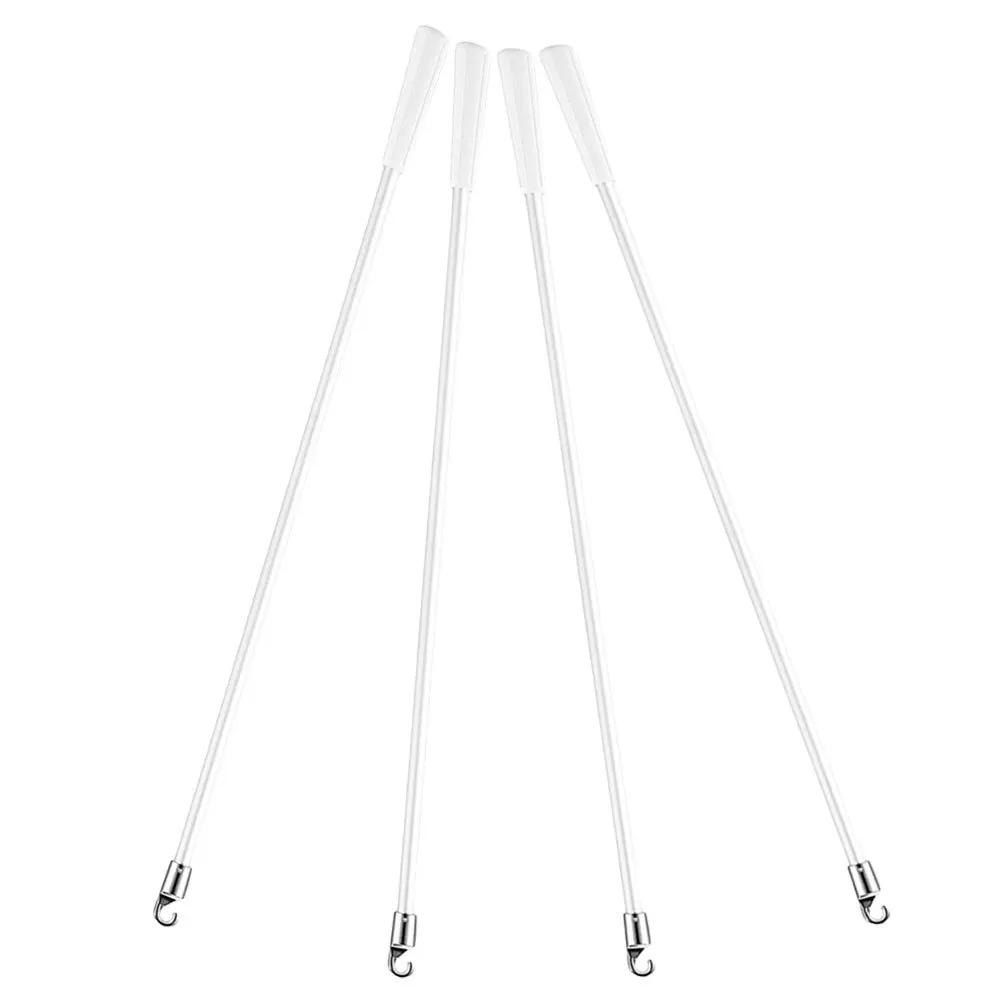 

4Pcs Fiberglass Tilt Wand Vertical Blind Replacement Rod Window Curtain Pull Stick Smooth Operation 17 Inch Vertical Blind Wand