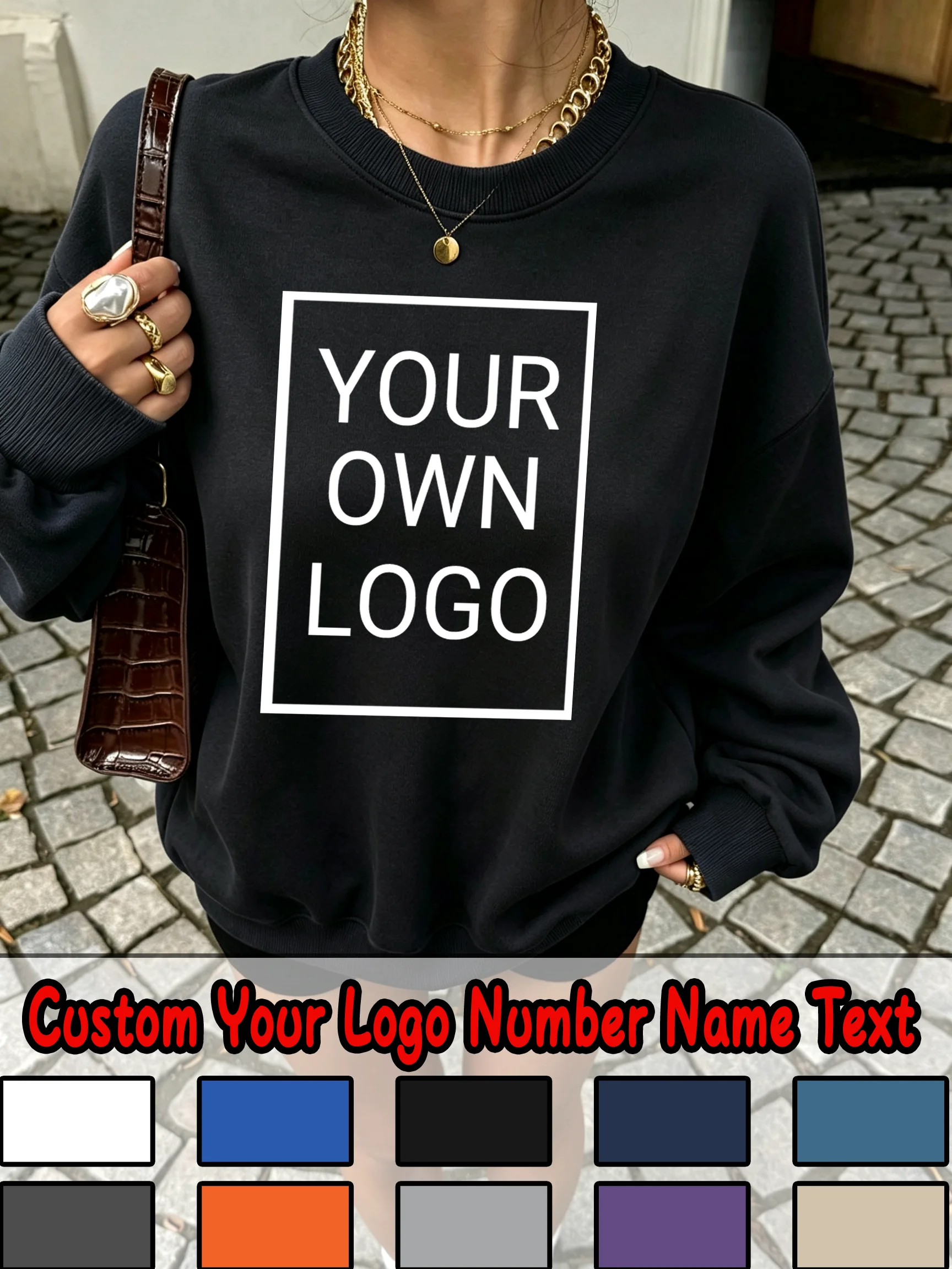 Winter Clothing Pictures - Moletom Feminino Casual Hip Hop com