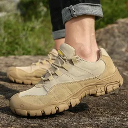 Outdoor Men Hiking Shoes Waterproof Breathable  Boots Desert Training Sneakers Anti-Slip Trekking Shoes mn