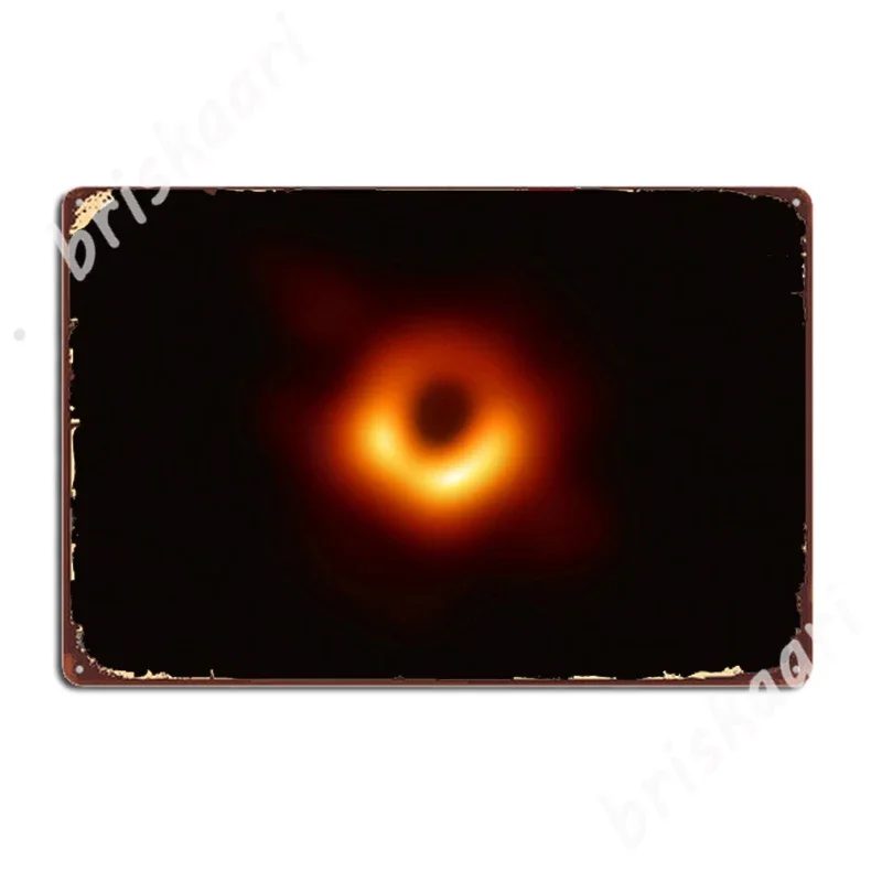 First Ever Images Of A Black Hole 8k Resolution Metal Signs Wall Cave Cave pub Customize Mural Painting Tin sign Posters