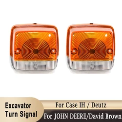 Excavator Front Side Indicator Turn Signal Light Headlight for JOHN DEERE 30/40/50 Series for David Brown for Case IH for Deutz