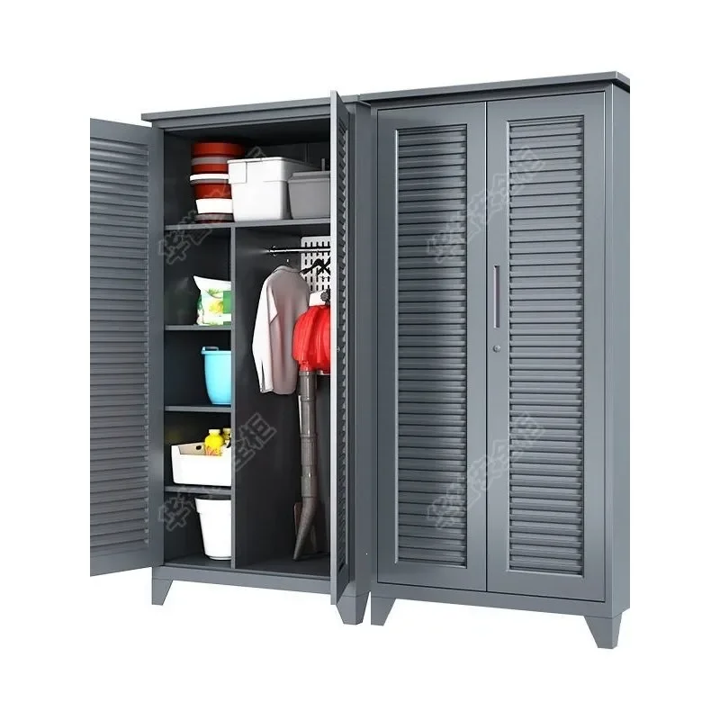 Weatherproof Outdoor Storage Cabinet Wall Mounted Garden Tool Organizer for Villa Courtyard Sun Protection Locker