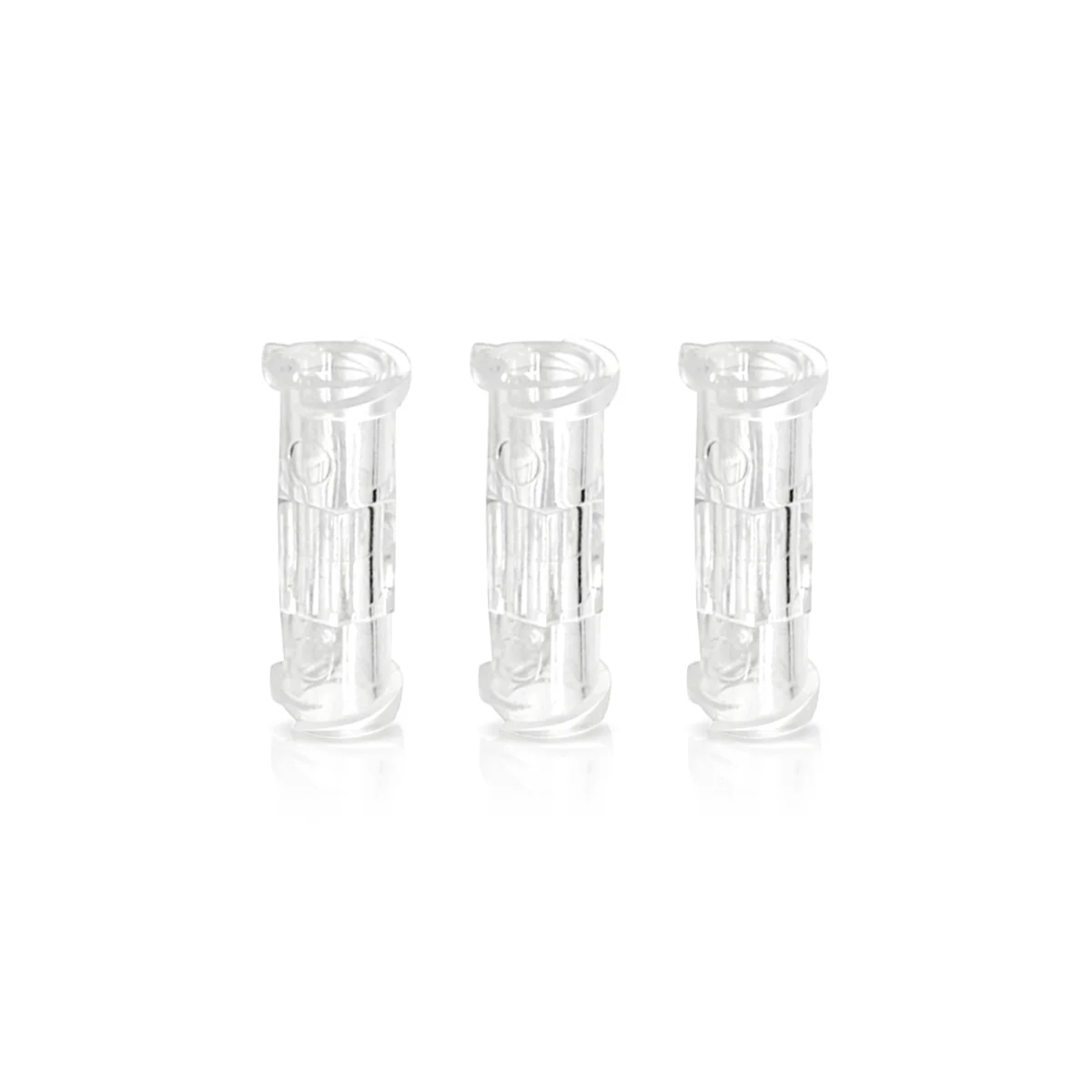 Medical Disposable Luer Lock Adapter Leak Proof Double Helix Plastic Transparent Coupler Sterile Luer Syringe Connector