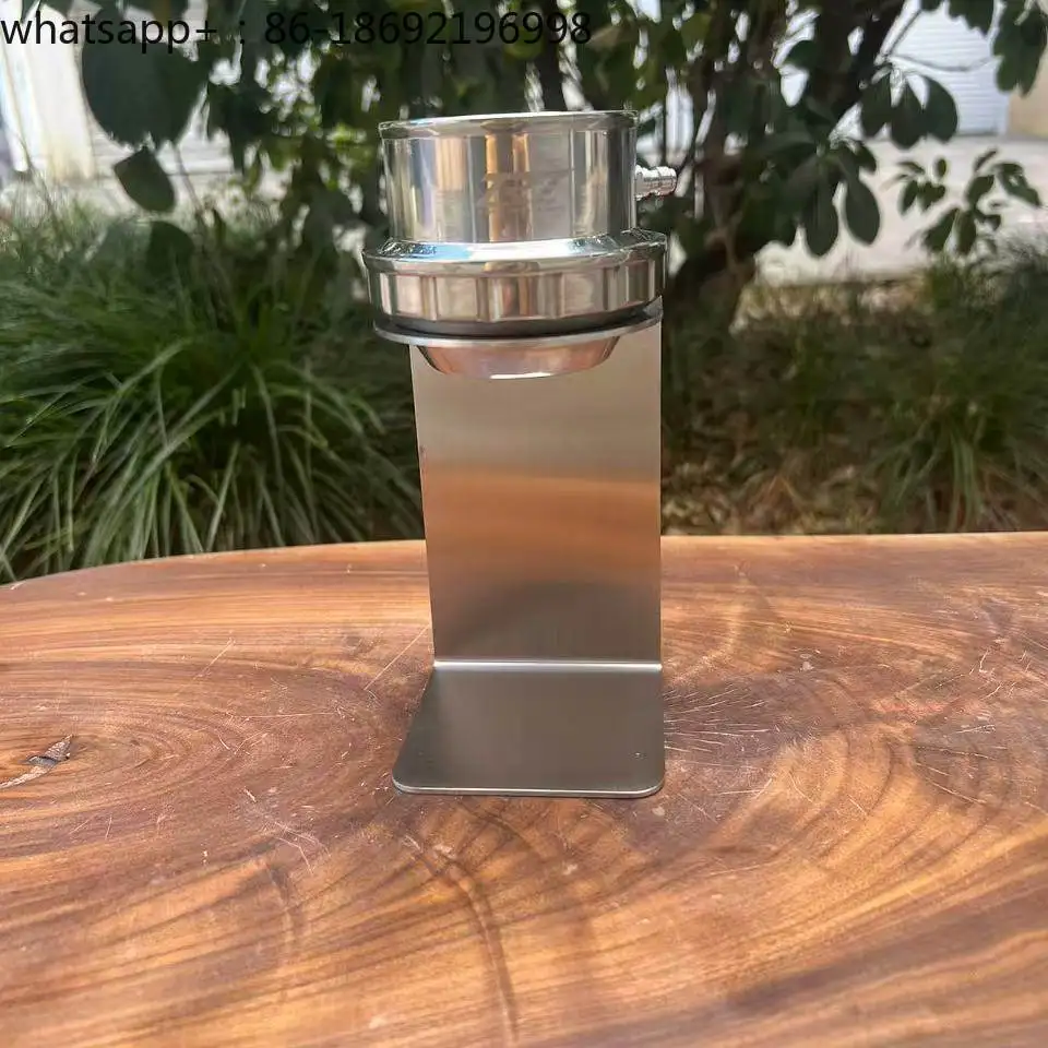Mini Version 304 Stainless Steel Pneumatic Coffee Machine, New Version 5 Generations of Users Without Preheating Italian Style