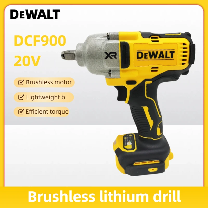 DEWALT DCF900B 20V MAX XR 1/2" High Torque Impact Wrench with Hog Ring Anvil, 4-Speed Tire Removal Tool (Tool Only)