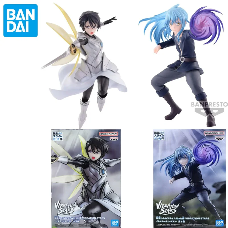 En stock: Figuras de acción de anime de Bandai, That Time I Got Reincarnated As A Slime, Sakaguchi Hinata, modelo de juguete, adorno de escritorio, regalos.