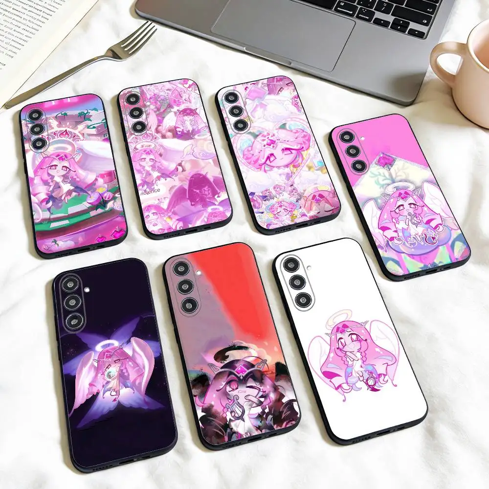 E-Eternal Sugar C-Cookie   phone Case For Samsung Galaxy A73,A72,A71,A70,A53,A52,A51,Others Soft Black Shell
