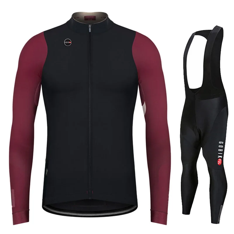 KBORA-Cycling Clothing Set, Long Sleeve Jersey, Mountain Bike Sportswear, Road Bike Uniform, Autumn Cycling Ciclismo