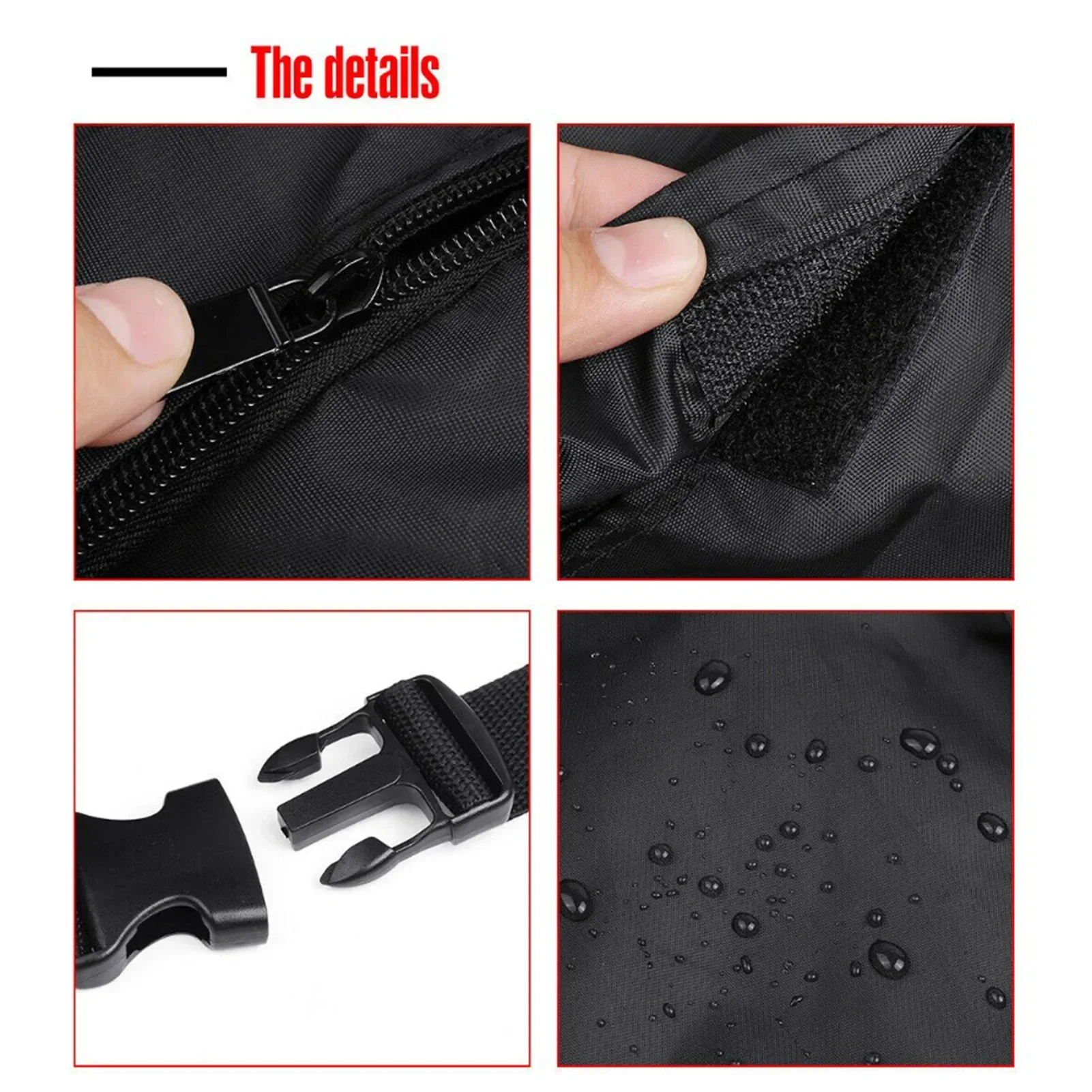 420d Oxford Cloth 145*80 * 45cm Roof Bag Luggage Bag with 4 Straps 8 Buckles Dustproof Water-Proof Bag