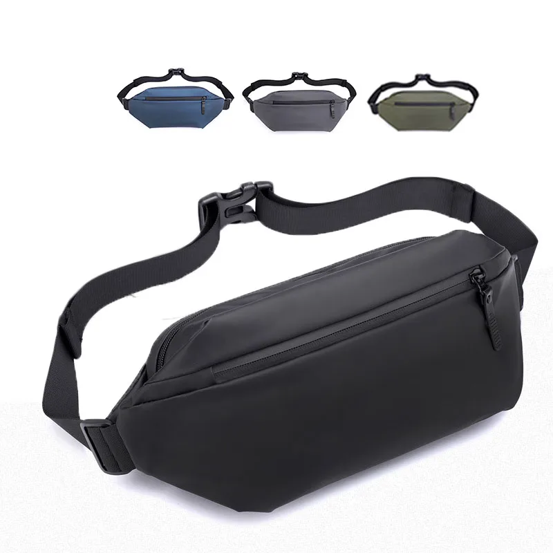 

New Outdoor Casual Waist Bag Men Sports Single-shoulder Crossbody Bag Male Large Capacity Multi-functional Waterproof Chest Bag