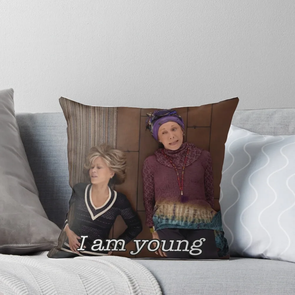 

I Am Young Throw Pillow Christmas Pillowcase Christmas Covers Cushions pillow