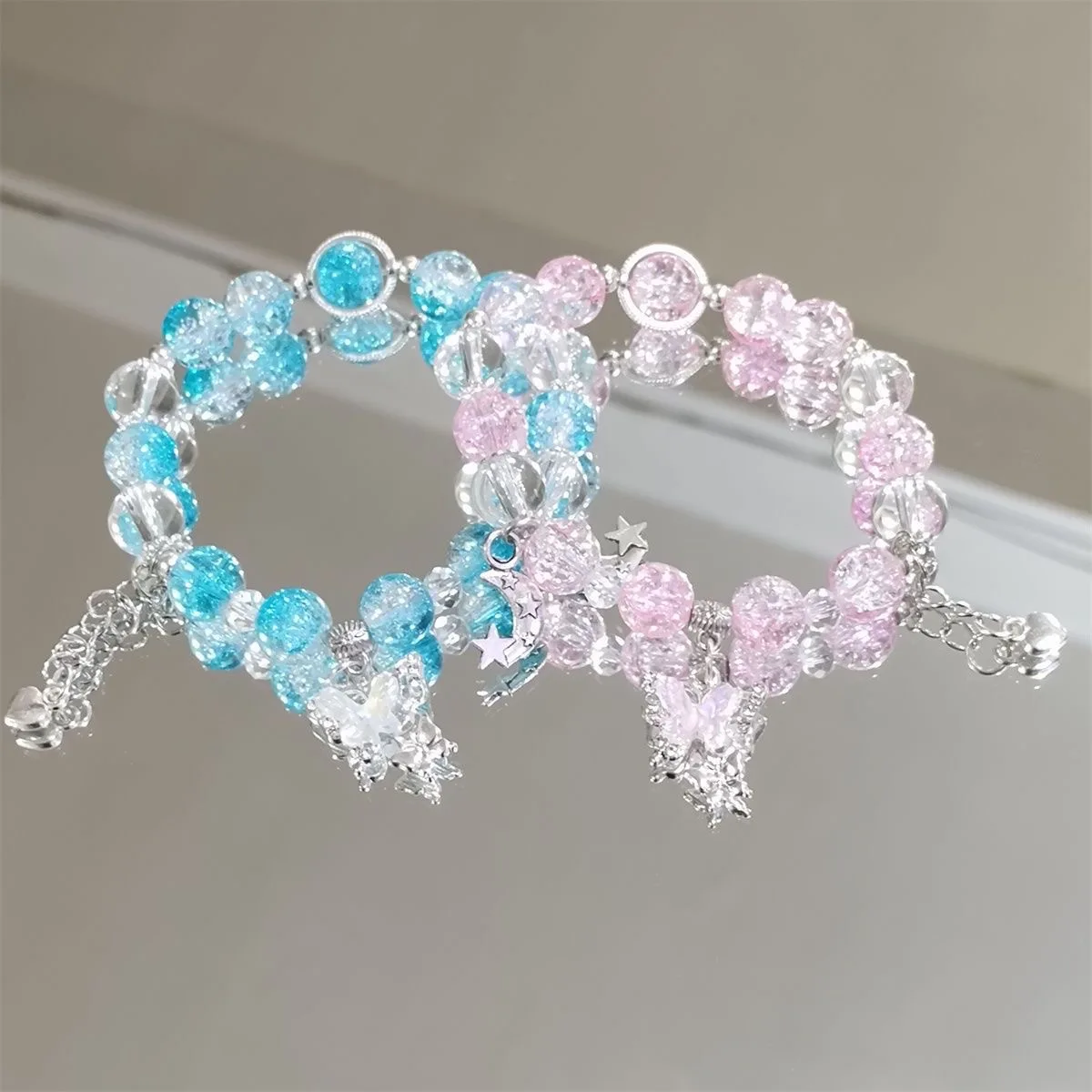 Purple Crystal Butterfly Bracelet, Women's