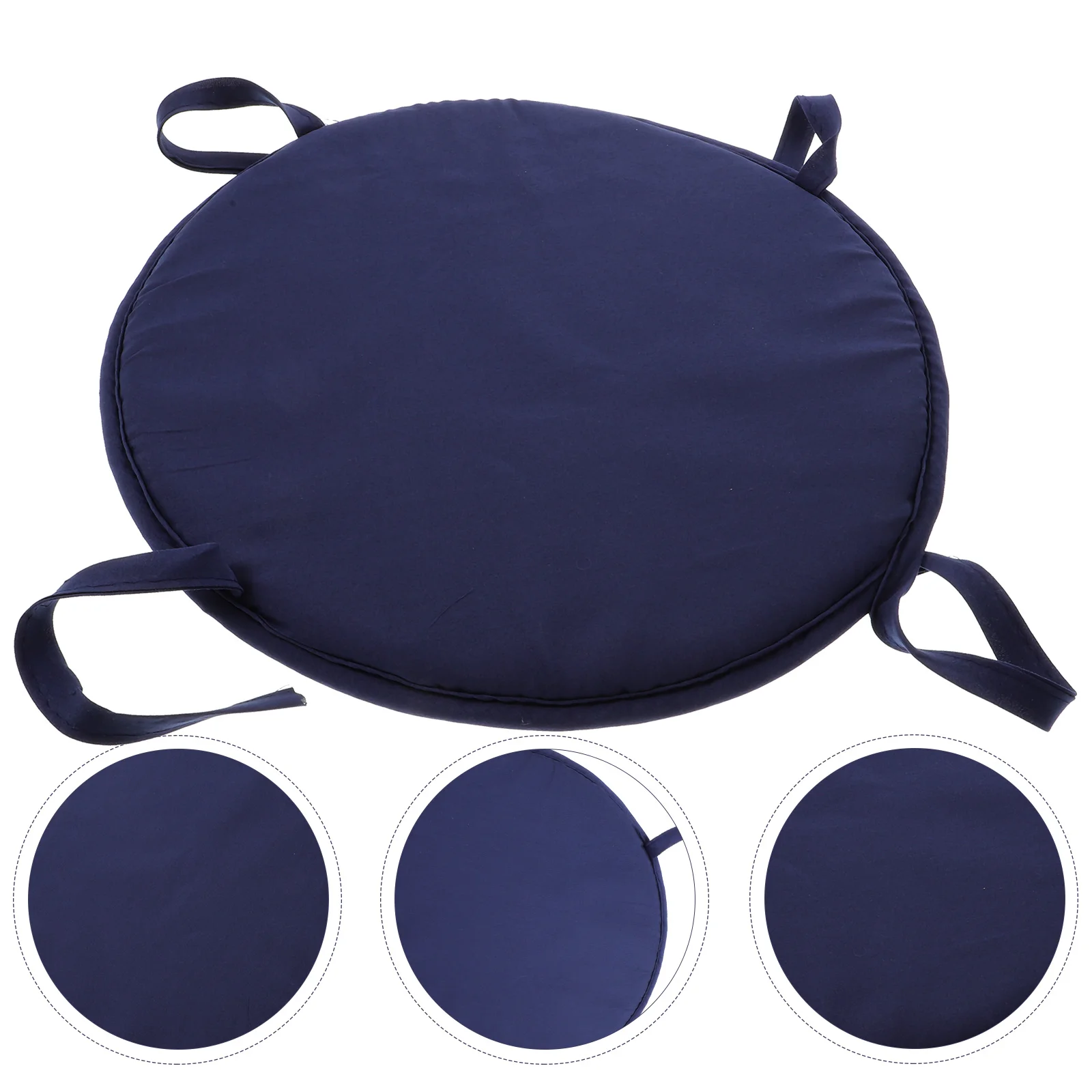 

1Pcs Round Seat Cushion Dark Blue Thickened Sponge Soft Chair Pads for Home Office Dining Room Restaurant Stool Seat Cushion