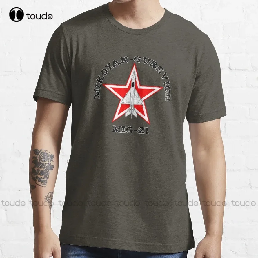 Mikoyan-Gurevich Mig-21 - Russia Ussr, Soviet, Russia, Mig, Mig Alley, Aircraft, Airplane T-Shirt Hawaiian Shirt For Men Xs-5Xl