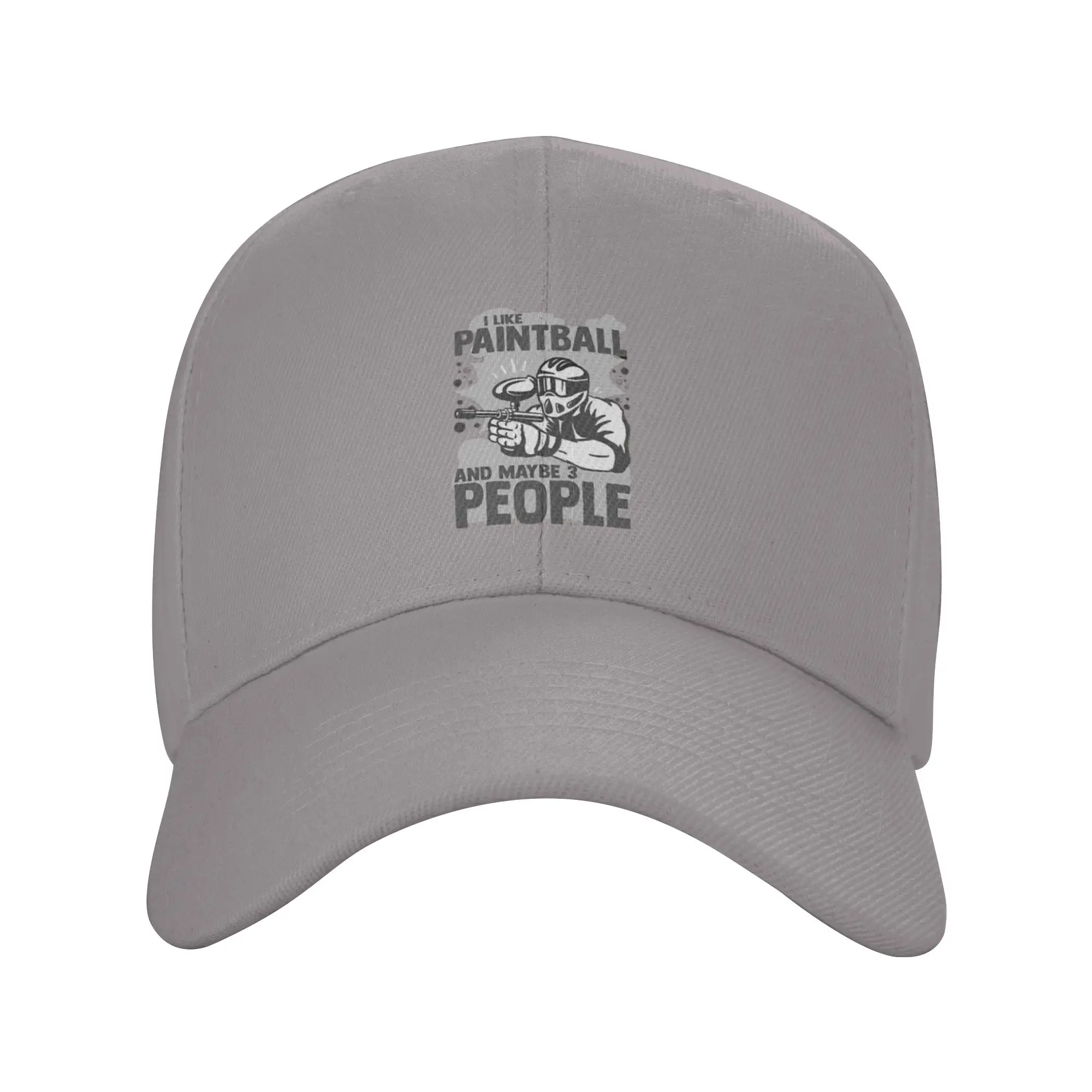 I Like Paintball And Maybe 3 People Funny Paintball Player Trendy Baseball Cap Service Staff Comfortable Fit Casual Hat