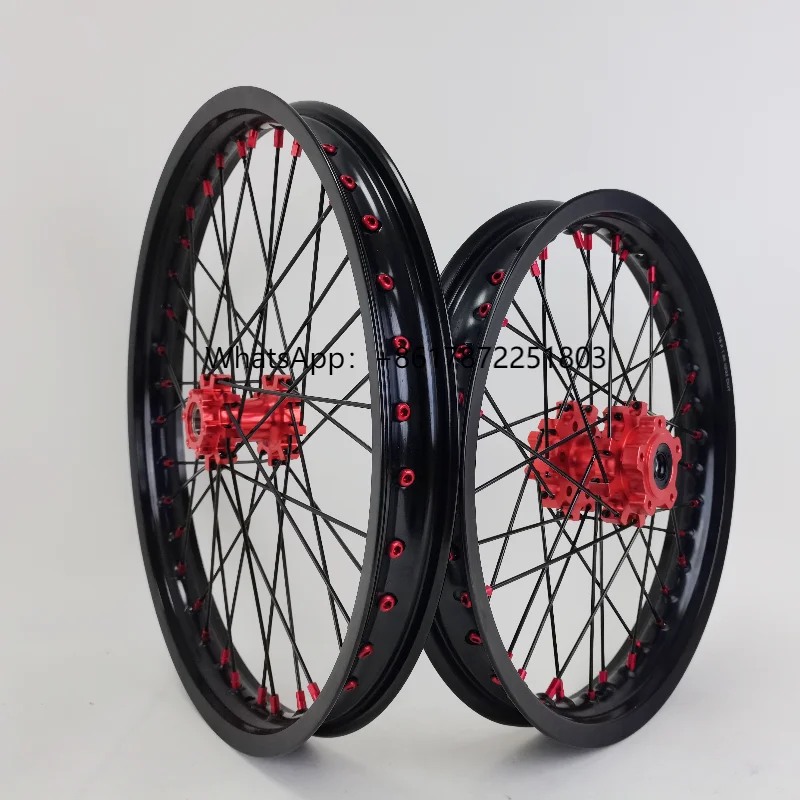 

19 Inch Electric Bicycle Bike Front and Rear Wheels Rims Set Fit on Sur Ron Light Bee X 2019-2022 CNC Hubs 7050 Rims