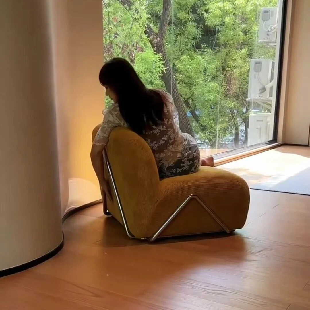 Victoria – Module de canapé simple au Design moderne, chaise de salon victorienne, tissu ancien, sac de haricots paresseux moyen ancien