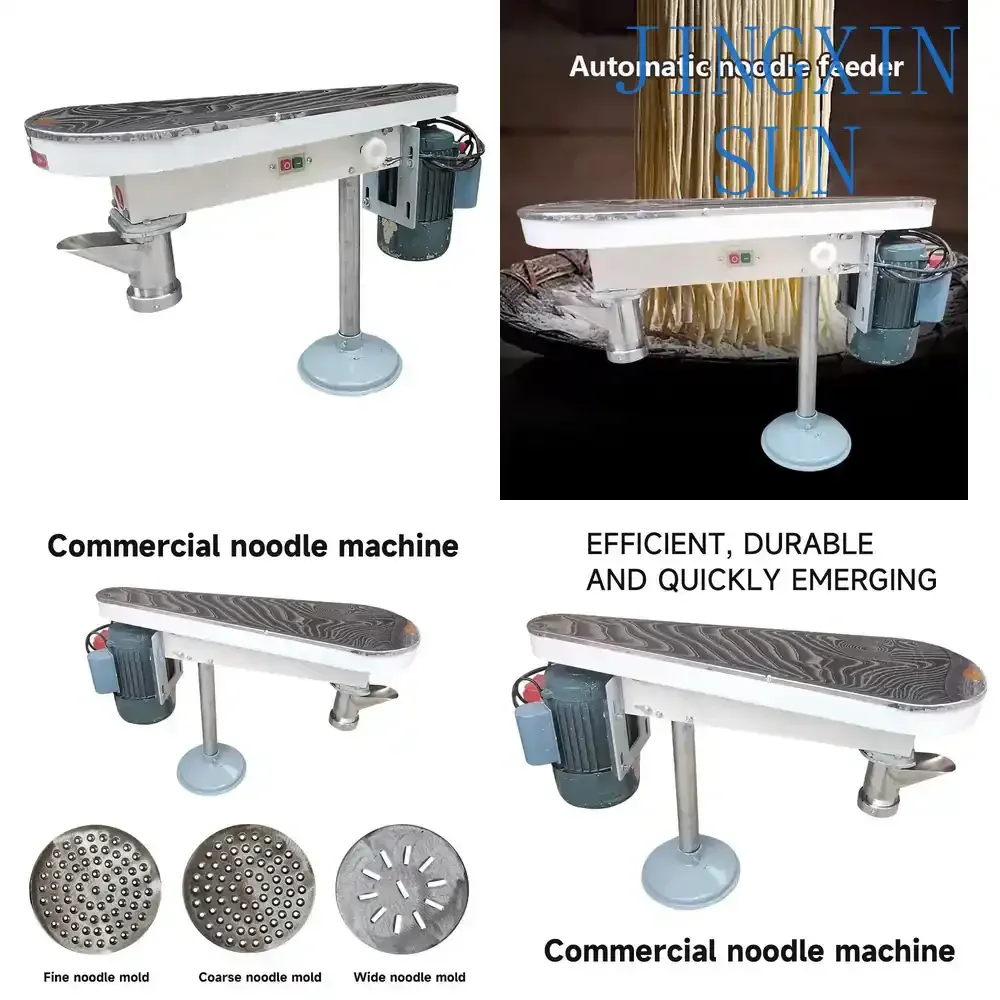 Big Capacity Table Top Pasta Noodle Cutter for Rice Noodle Extruder Potato Starch Pasta Spaghetti Making Machine for Kitchen