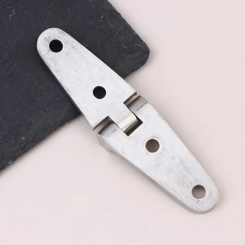 1Pc Marine 316 Stainless Steel 102*26*4MM Heavy Duty Cast Boat Door Strap Hinge 4 Holes Mirror Polish Boat Hardware