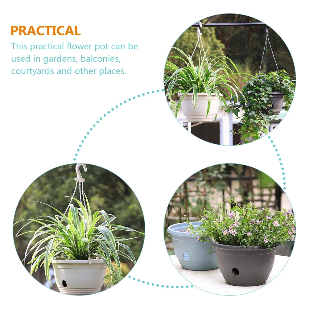 

3Pcs Wall Mount Hanging Baskets for Plants Indoor Outdoor Home Decor Hanging Baskets,hanging Planter Balcony Flower Pot