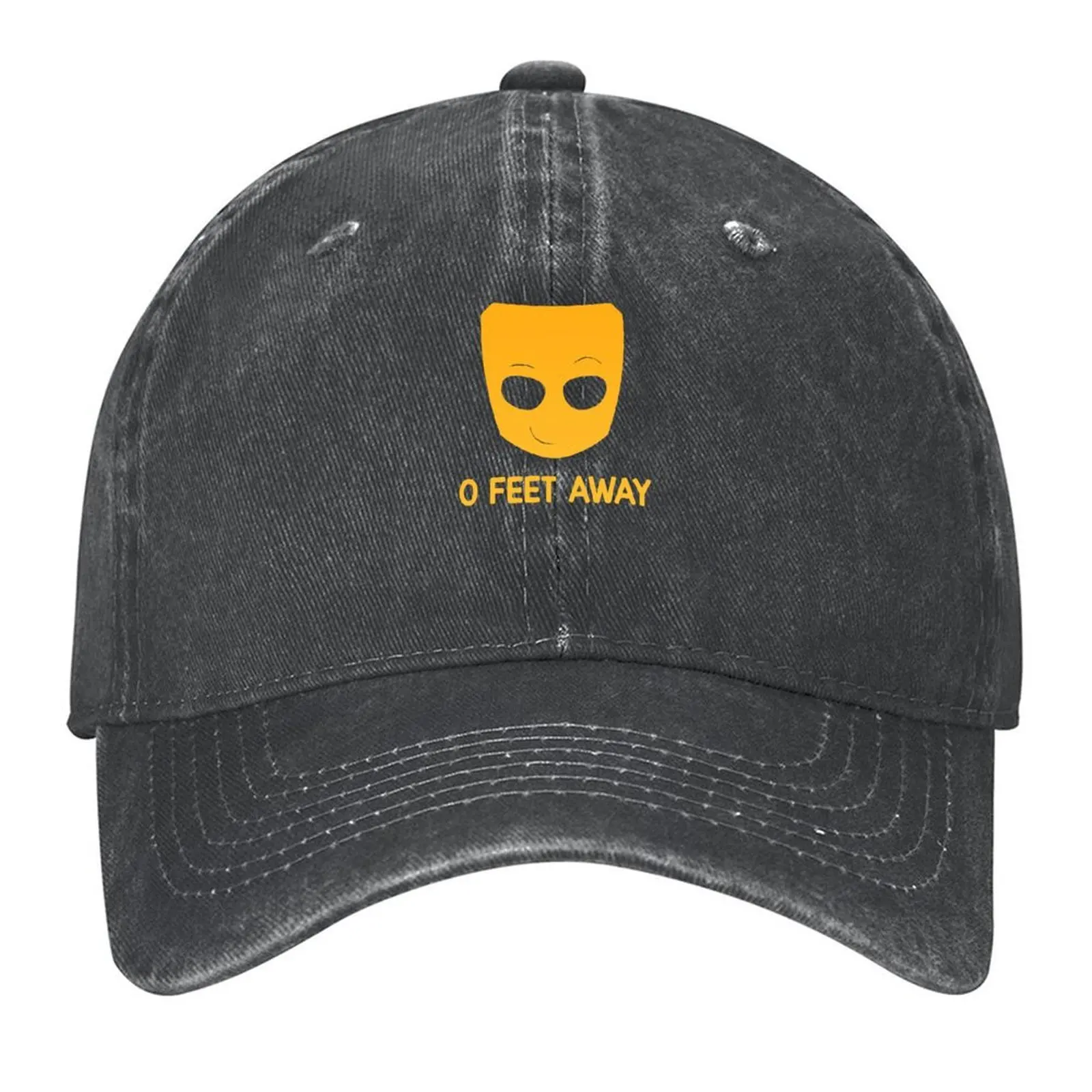 

Grindr - O feet away Baseball Cap dad hat Hip Hop Ball Cap hats on offer Women's Beach Outlet Men's