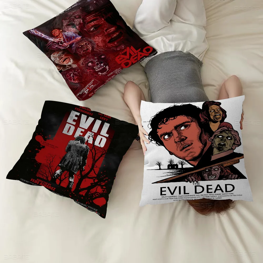 

The Evil Dead Movie Pillow Covers Cartoon Sofa Decorative Home Double-sided Printing Short Plush Cute Cushion Cover