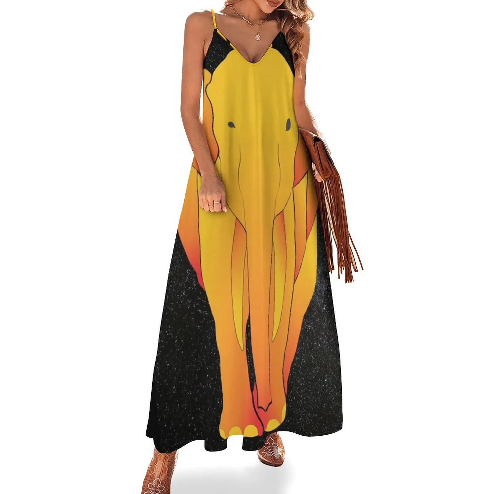 

My design in Elephant with frount view. Sleeveless Dress women's clothing trend 2025 dresses for womens Dress