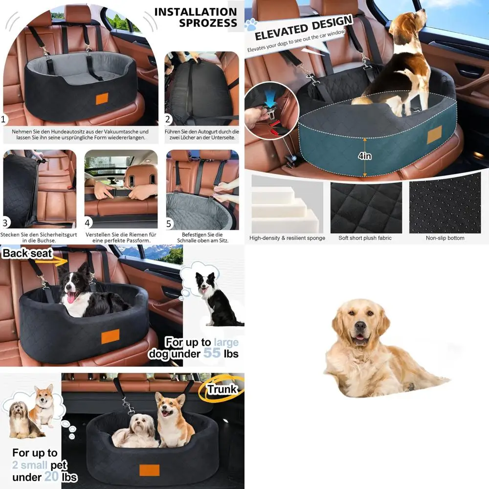 Portable Dog Car Se…