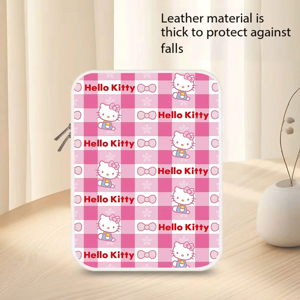

Cartoon Storage Bag Hello Kitty Kuromi 10 11 12 13 14 15 Inch Pu Tablet Bag Laptop Sleeve Bag for Macbook Students Holiday Gifts