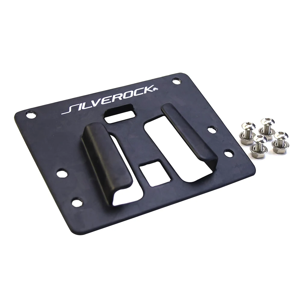 SILVEROCK AC007 Carbon Block Plate for Front Bag Carrier Adapter fit Trifold Folding Bikes Luggage Bracket Mount