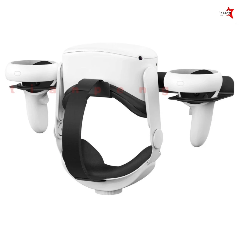 WYORESY For Quest2 Quest3 Quest3S Wall Mount Bracket VR Headset Display Holder Game Gear Storage Organizer Space Saving Accessor - view 4