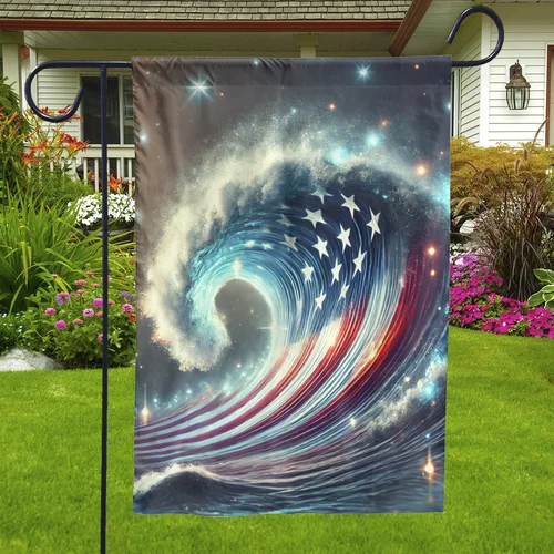 US Flag Wave Patriotic Garden Flag/ House Flag/ Wall Flag, patriotic flags IIX yyi