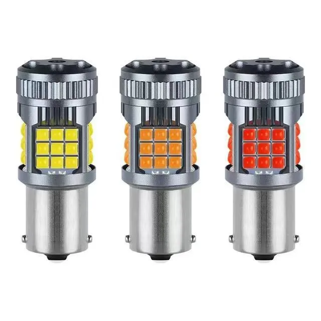 1X  Super Bright Car LED Canbus Light 1156 BA15S BAU15S 1157 No Error For Car Reverse Turn Signal Lamp White Amber