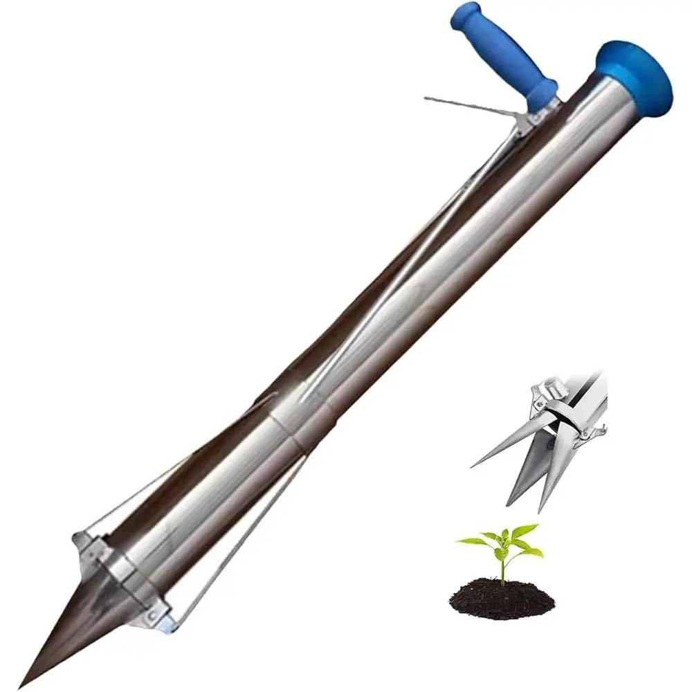 

Long-Handled Planting Tool for Seedlings and Transplanting - Ergonomic Grip, Ideal for Gardening and Greenhouses