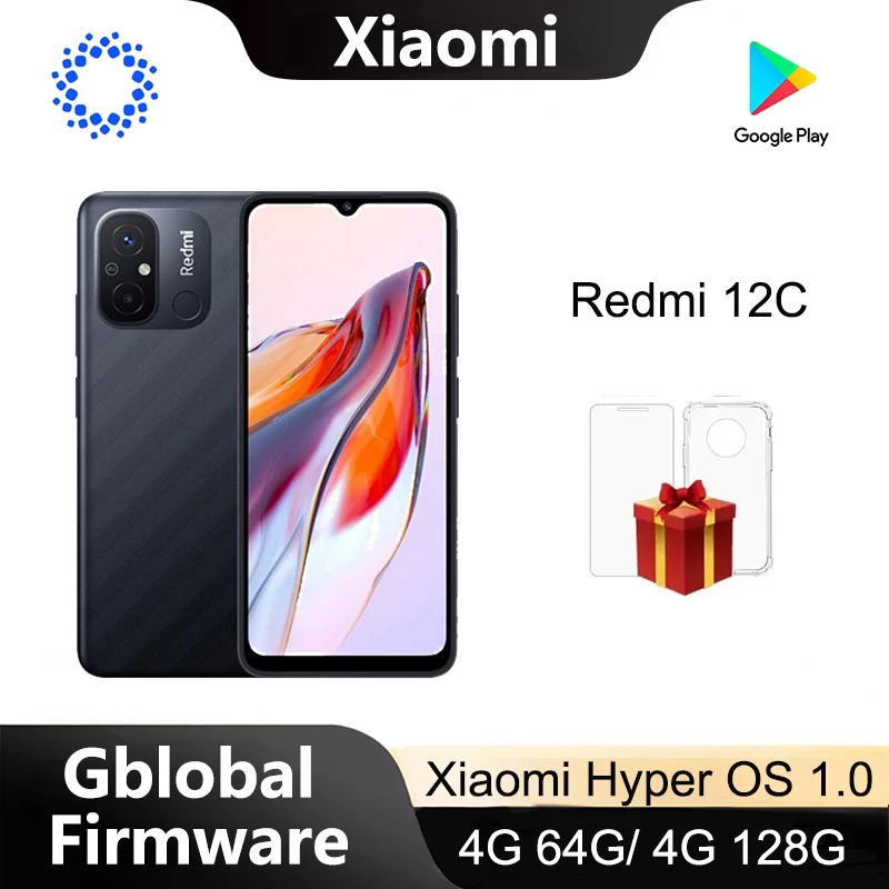 Xiaomi Redmi 12C/ 13C Smartphone HyperOS 1.0 6.71” display MTK Helio G85 4G 128G 50M 5MP Camera original no charger used phone