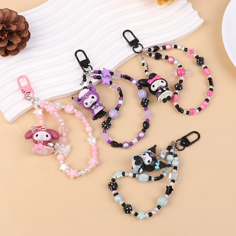 

Sanrio Милая мультяшная цепочка для телефона, сумка, брелок для телефона, веревка для телефона с узлом, брелок для женщин и девушек, подвеска для наушников