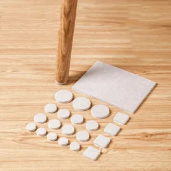 Thickening Self Adhesive Furniture Leg Pad Felt Table Chair Leg Foot Anti-slip Mat Rectangle Desk Stool Wear Resistant Foot Pad