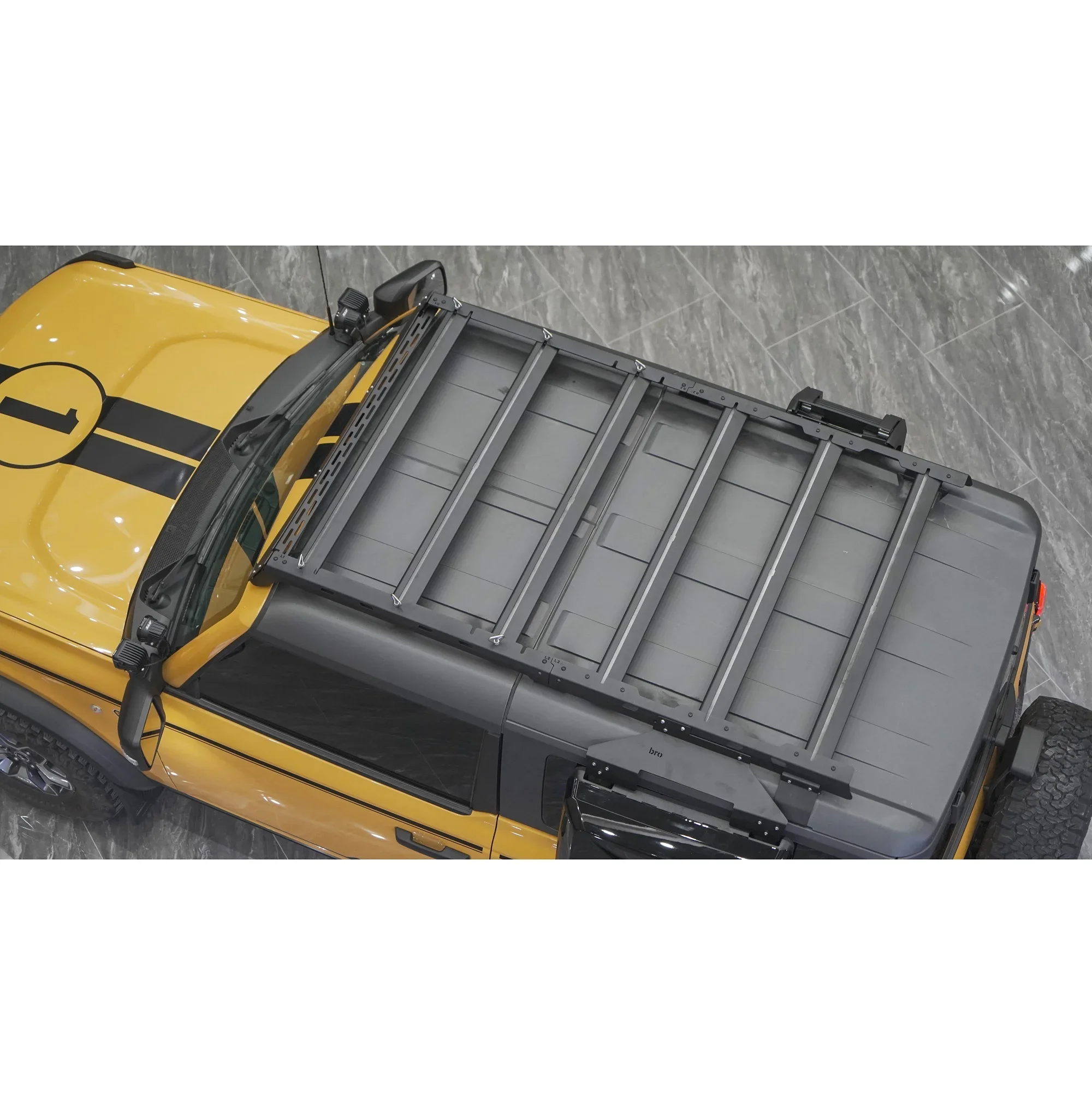 Car Roof Rack Rooftop Cargo Carrier full size Roof Platform compatible with FORD BRONCO 2 DOORS 2021+