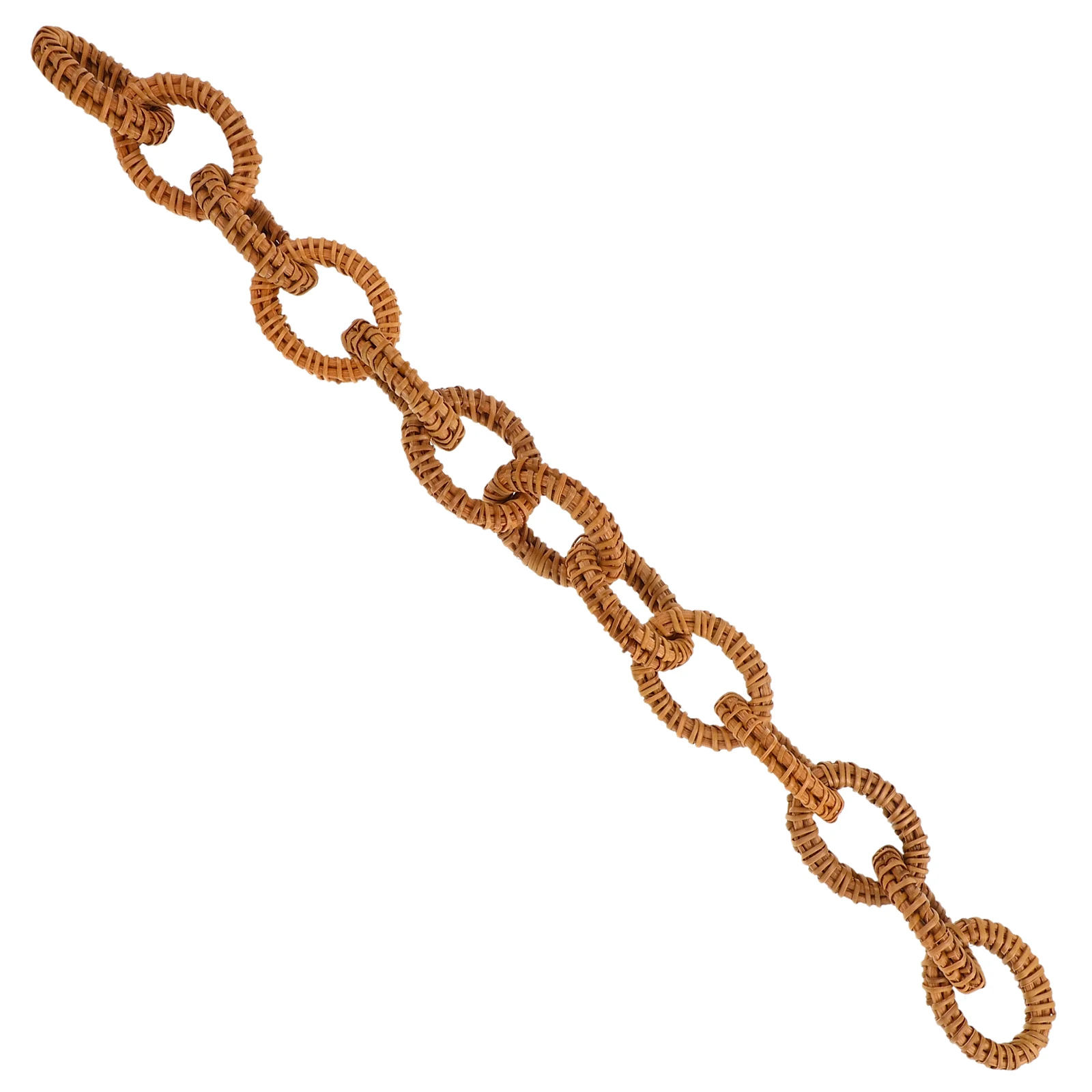 

Rattan Woven Chain Link Decor Garland Crafts Wall Home Decoration DIY Creative Chain Links For Bedroom Apartment