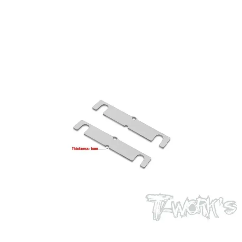 Original T Works TO-346-E Stainless Steel C/D Block Spacer 0.5/ 1mm ( For Infinity IFB8 ) 2pcs. Rc Tool