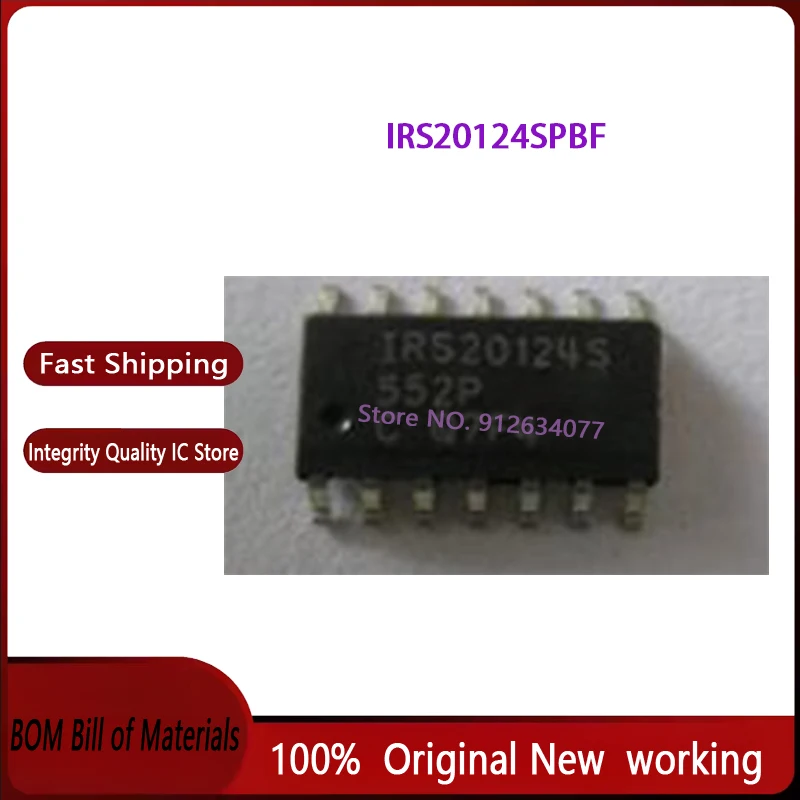 10PCS 100% Brand new original IRS20124SPBF IRS20124S  SOP14 audio dedicated processing chip bridge driver IC