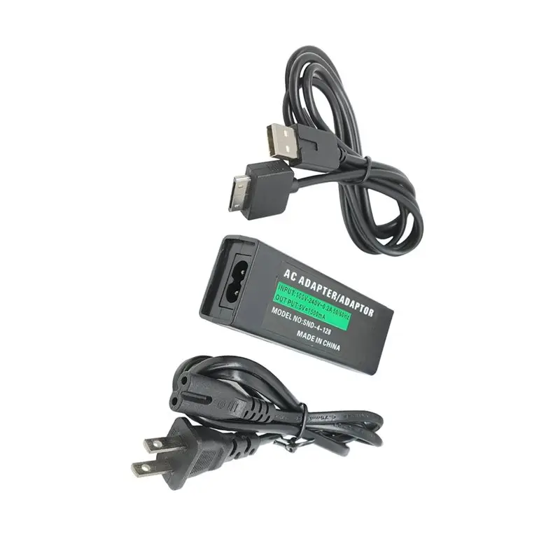 DTB7 For PSP Go AC Adapter Power Supply, US Plug Wall with USB Charging Cable, 110V Home Power Cord for PSP Go Console